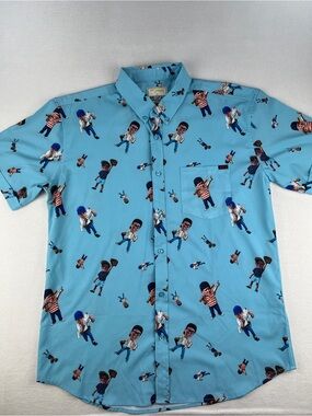 The Sandlot X RSVLTS Bobble Head All Over Print Shirt Benny The Jet Size XL